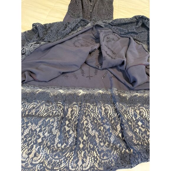 Johnny Was Gavin Maxi Dress S Empire waist Lace flowy Cottagecore Coquette Read - Picture 15 of 16